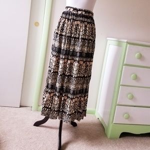printed maxi skirt WITH POCKETS